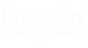 Eucerin logo in a blue banner